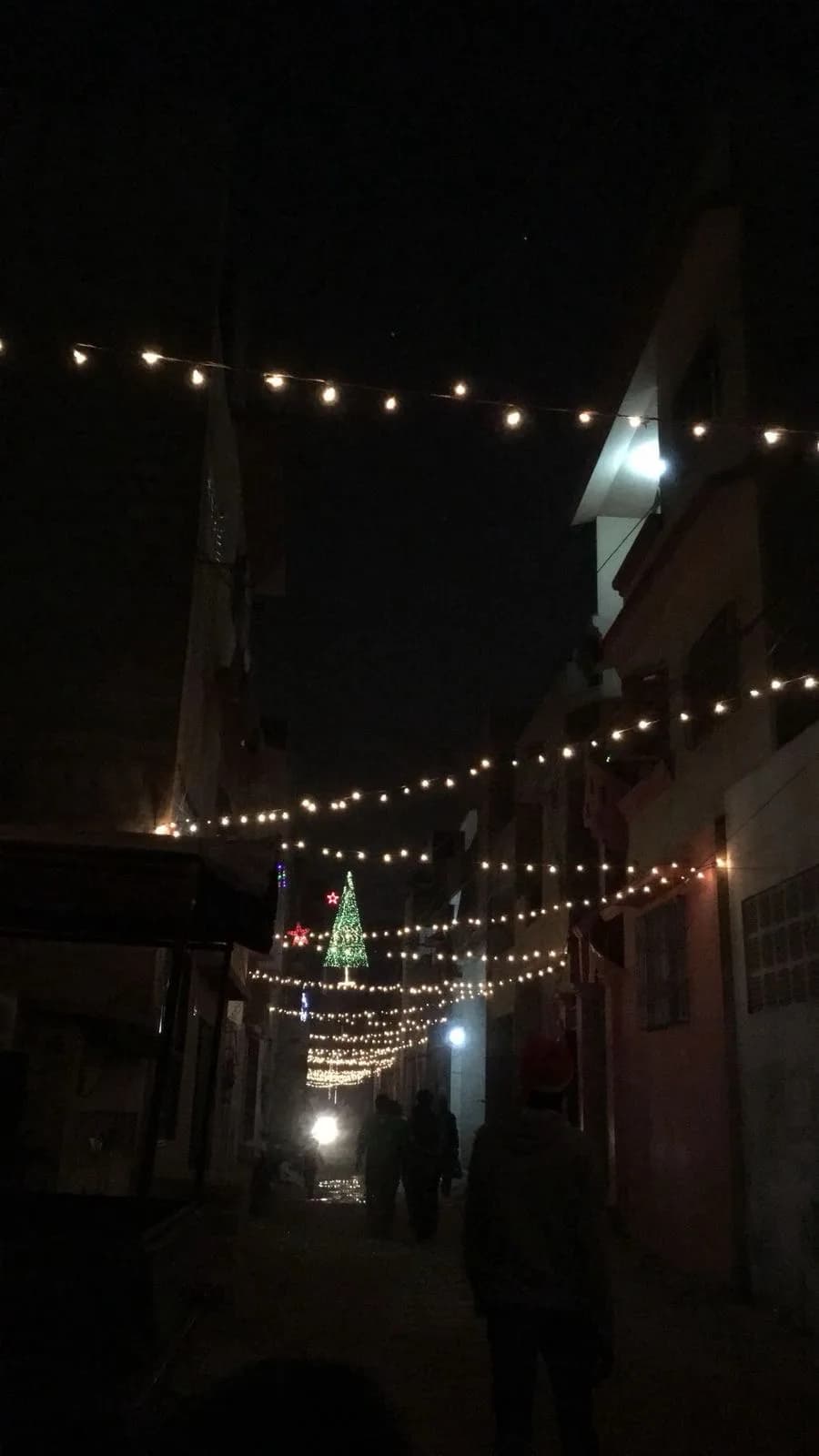 Christmas street lights